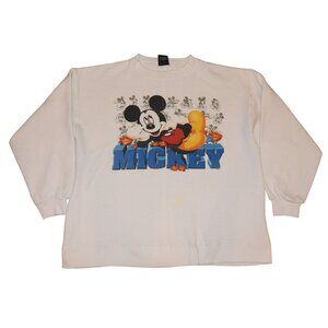 Vintage MICKEY UNLIMITED Mickey Mouse Crew Neck Pullover Sweatshirt Large